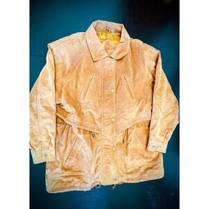 Preston & York Leather Field Jacket XL Y2K Duster Inspired 2000s Heritage